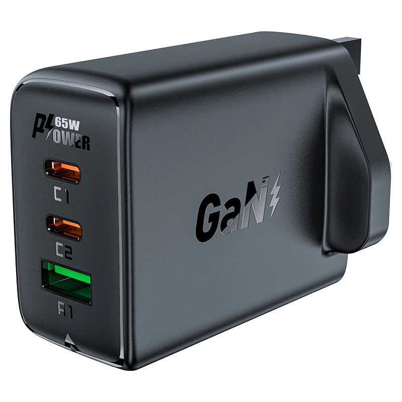 ACEFAST A44 PD65W GaN (2*CUSB-C+USB-A) charger (UK) (WHITE)
