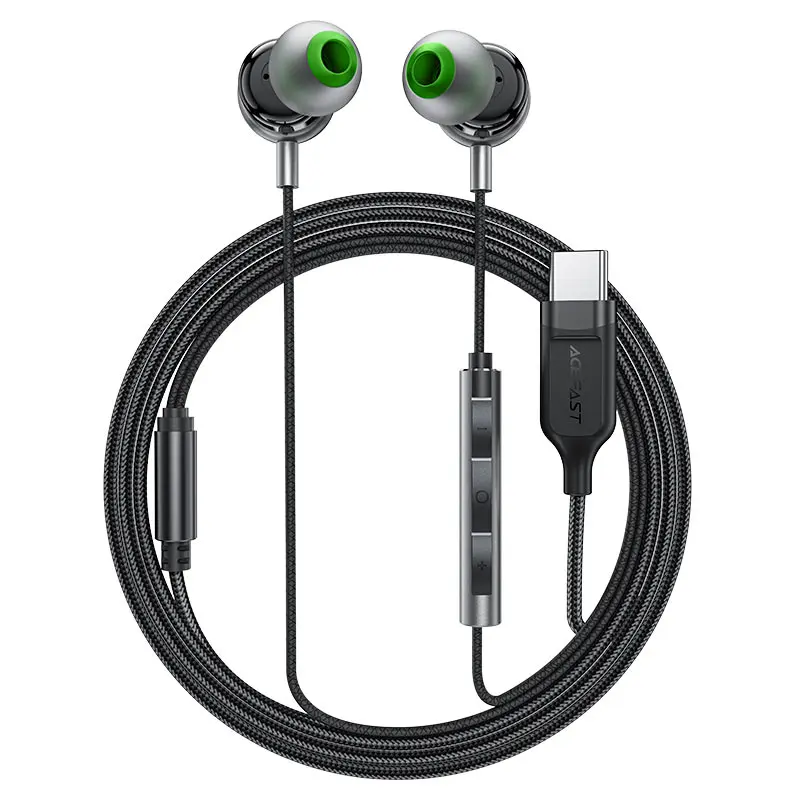 [ACEFAST] ACEFAST L5 USB-C in-ear wired earphones with mic BLACK