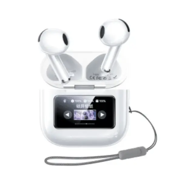 [REMAX] REMAX Touch Screen Music& Calling ENC Earbuds CozyBuds W20 WHITE
 (LCD full-color touch screen, with 13 functions)