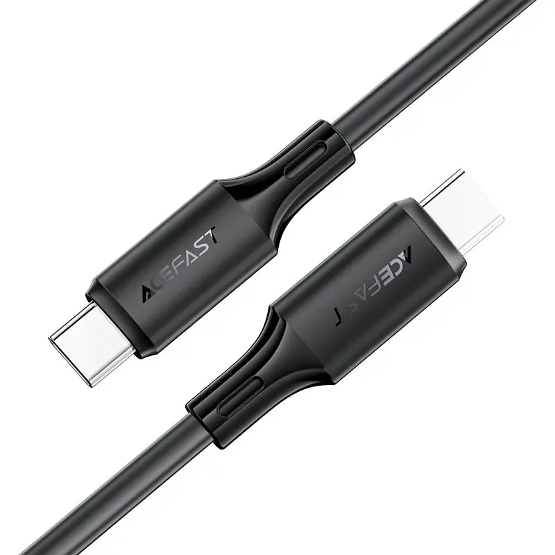 ACEFAST C17-03 USB-C to USB-C silicone charging data cable BLACK