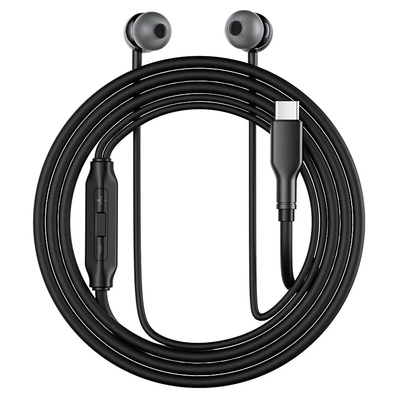 ACEFAST L8 USB-C in-ear silicone wired earphones with mic GRAY
