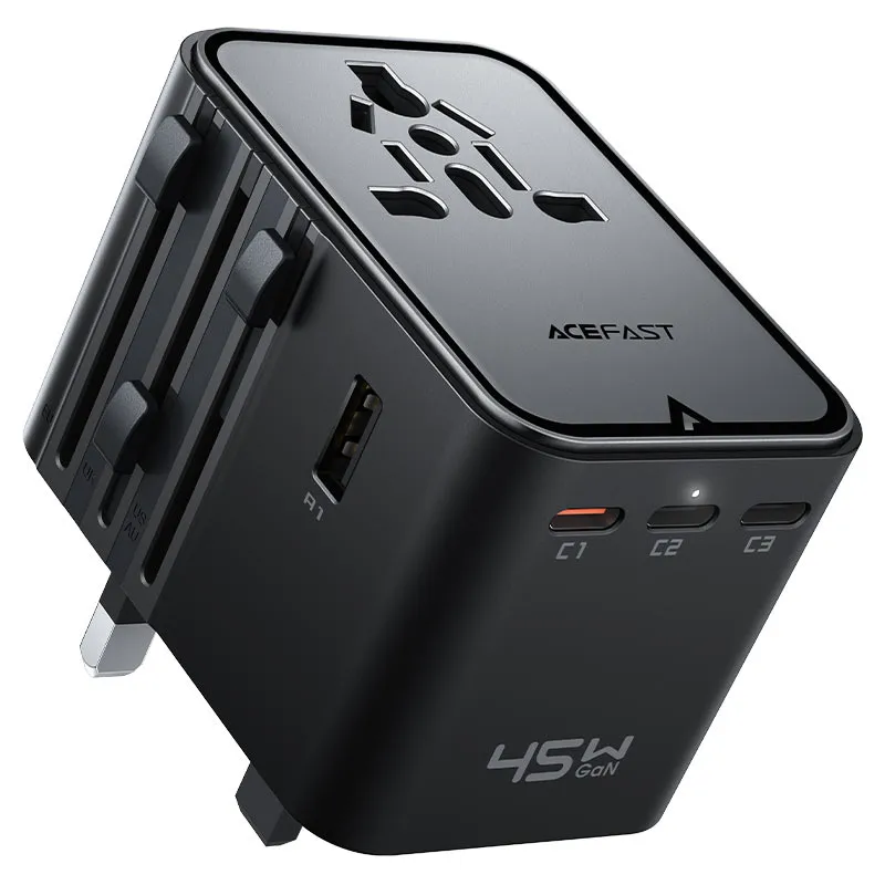 ACEFAST Z8 PD45W GaN (3*USB-C+2*USB-A) multifunctional charging adapter